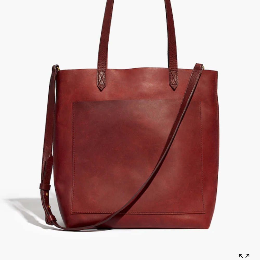 Madewell Medium Leather Transport Tote